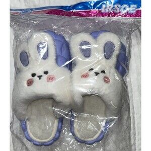 Irsoe Bunny Winter Fur Slipper Slip-On comfortable wear light weight Easy Wash